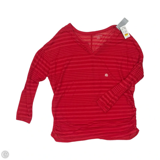 Top Long Sleeve By Lane Bryant In Red, Size: 1x