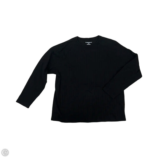 Top Long Sleeve By Karen Scott In Black, Size: L
