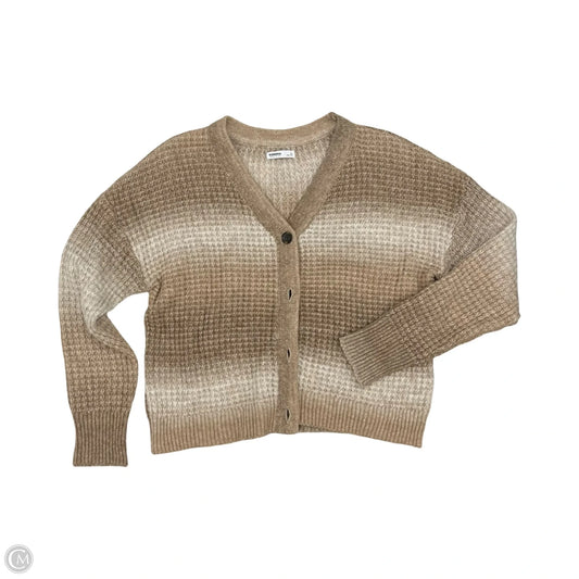 Sweater Cardigan By Sonoma In Brown & Tan, Size: Xl