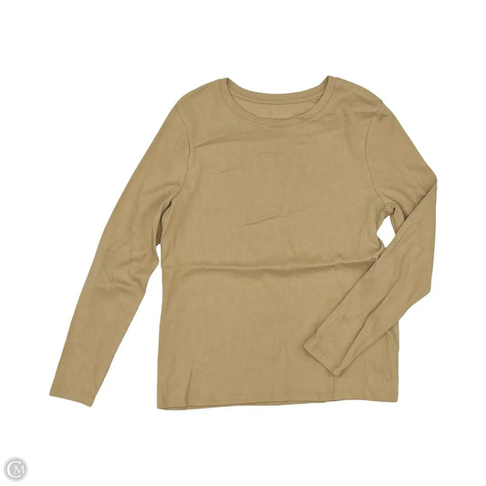 Top Long Sleeve By A New Day In Tan, Size: Xl