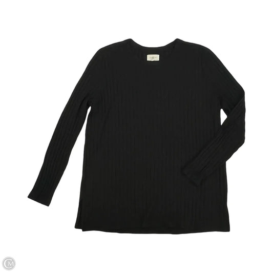 Top Long Sleeve By Lou And Grey In Black, Size: Xl