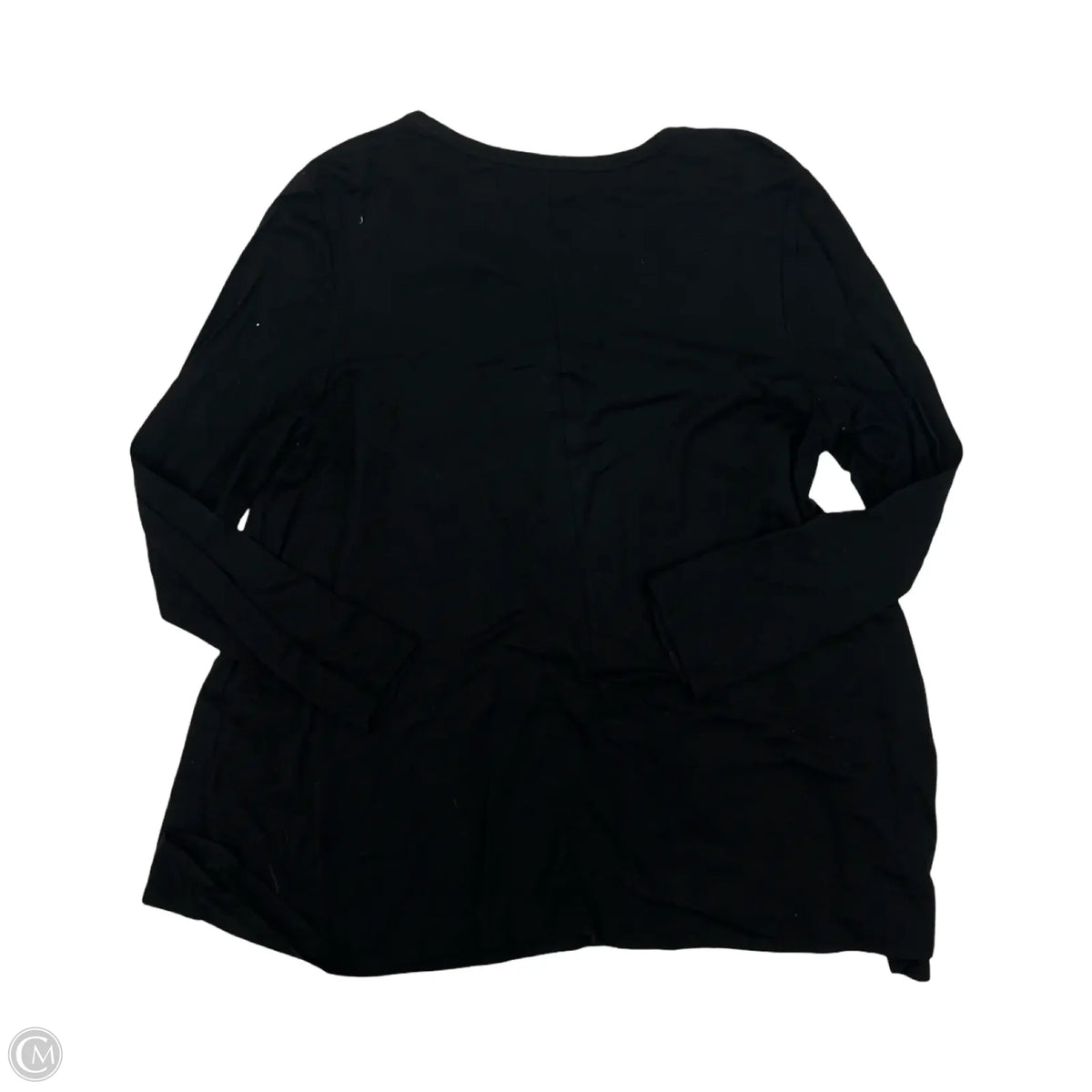 Top Long Sleeve Basic By Chicos In Black, Size: L