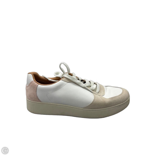 Shoes Sneakers By Fitflop In Tan & White, Size: 9