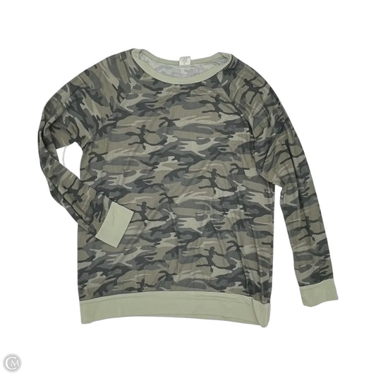 Top Long Sleeve By Clothes Mentor In Camouflage Print, Size: Xl
