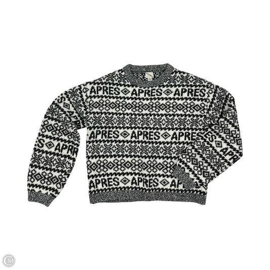 Sweater By A New Day In Black & Cream, Size: Xs