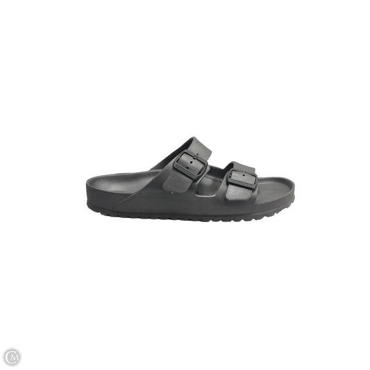 Sandals Flats By Birkenstock In Grey, Size: 11