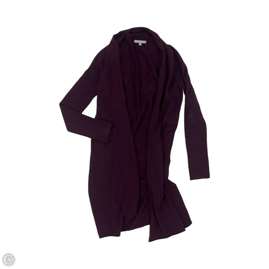 Sweater Cardigan Designer By Neiman Marcus In Purple, Size: S