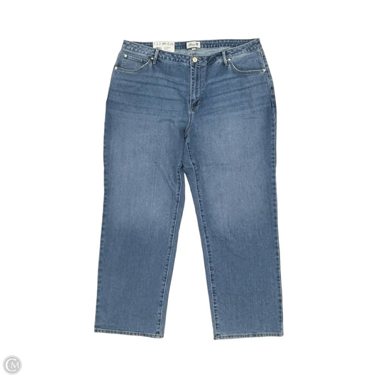 Jeans Straight By Seven 7 In Blue Denim, Size: 20