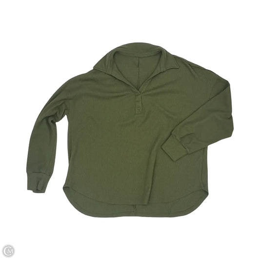 Top Long Sleeve By Cmf In Green, Size: 2x