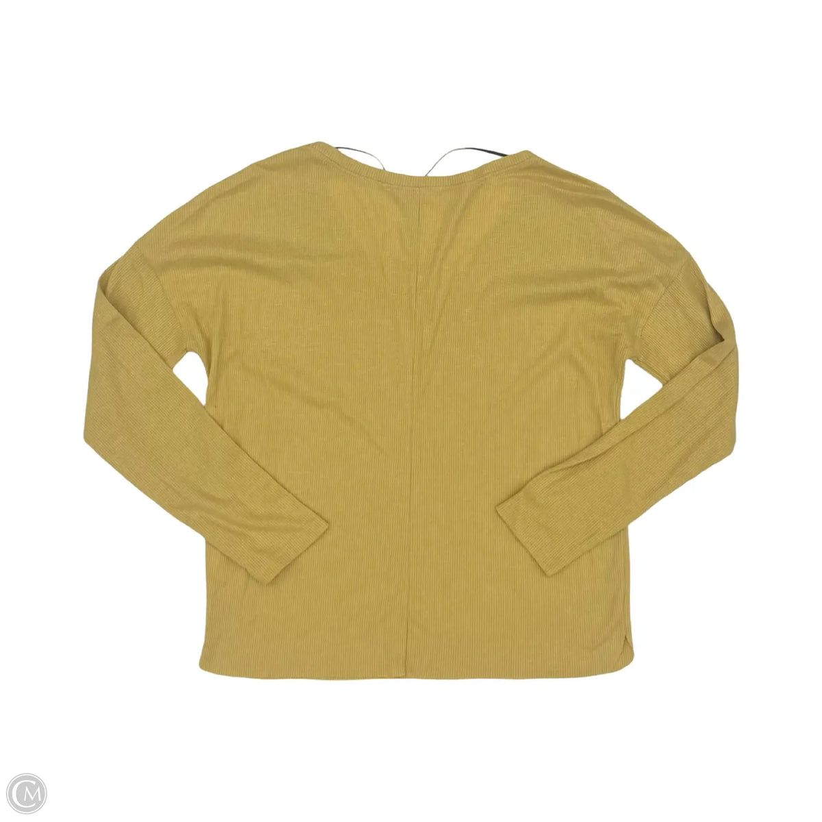 Top Long Sleeve By Double Zero In Yellow, Size: S
