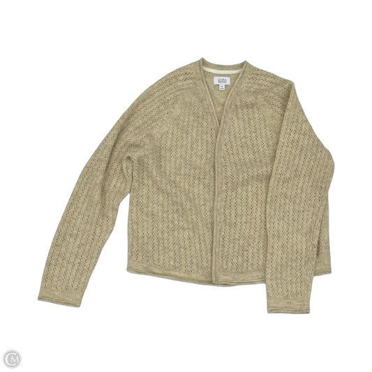 Sweater Cardigan By Croft And Barrow In Tan, Size: Xl
