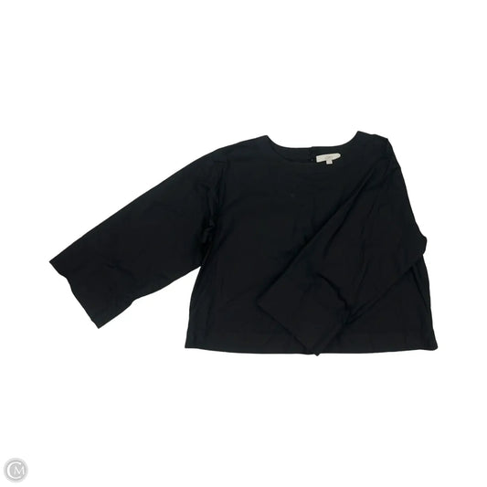 Blouse Long Sleeve By Loft In Black, Size: L