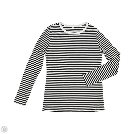 Top Long Sleeve By Cmf In Black & Cream, Size: Xl