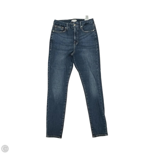 Jeans Skinny By Good American In Blue Denim, Size: 8