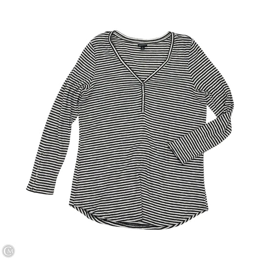 Top Long Sleeve By Torrid In Black & Cream, Size: 1x