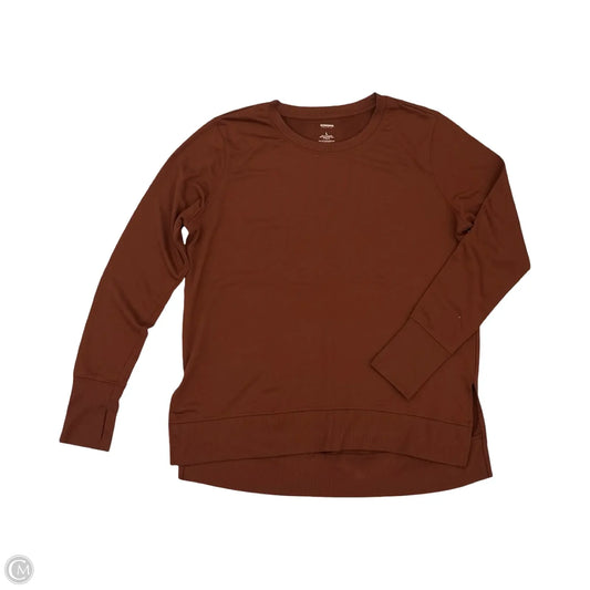Top Long Sleeve By Sonoma In Brown, Size: L