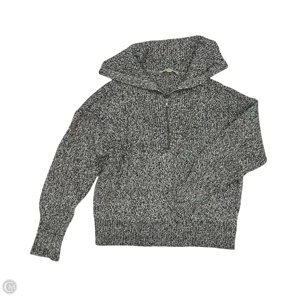 Sweater By Loft In Black & White, Size: L