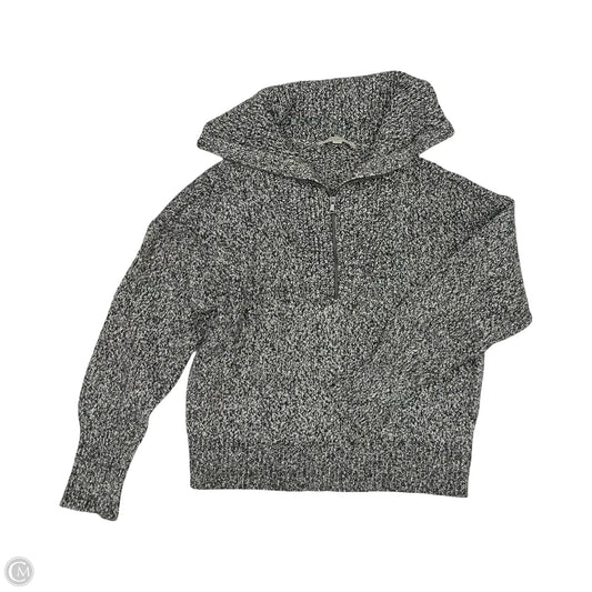 Sweater By Loft In Black & White, Size: L