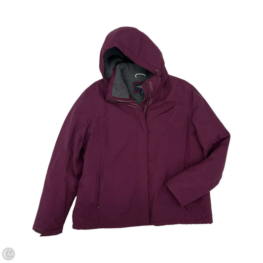 Coat Parka By Lands End In Purple, Size: Xl