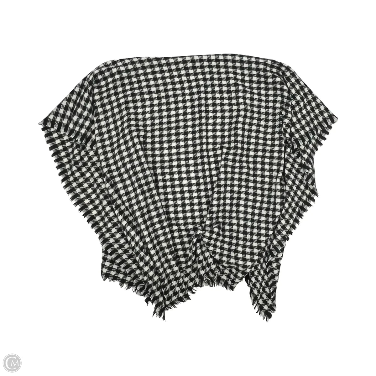 Shawl By Cmf In Black & Cream, Size: Os