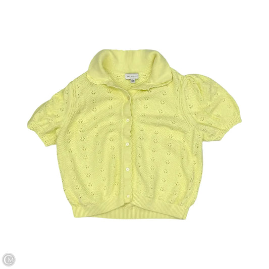 Sweater Cardigan By Free Assembly In Yellow, Size: Xl