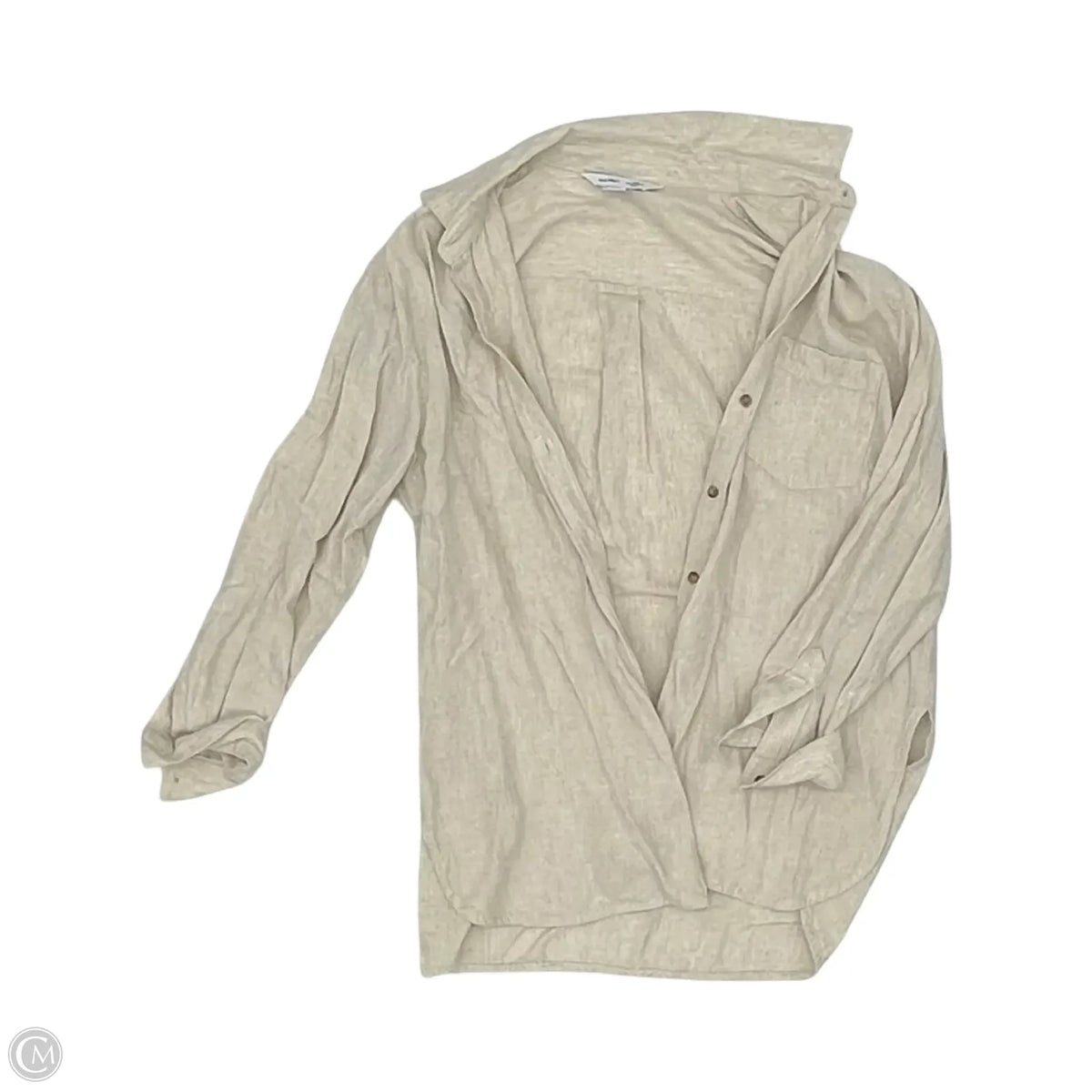 Top Long Sleeve By Old Navy In Tan, Size: Xsp