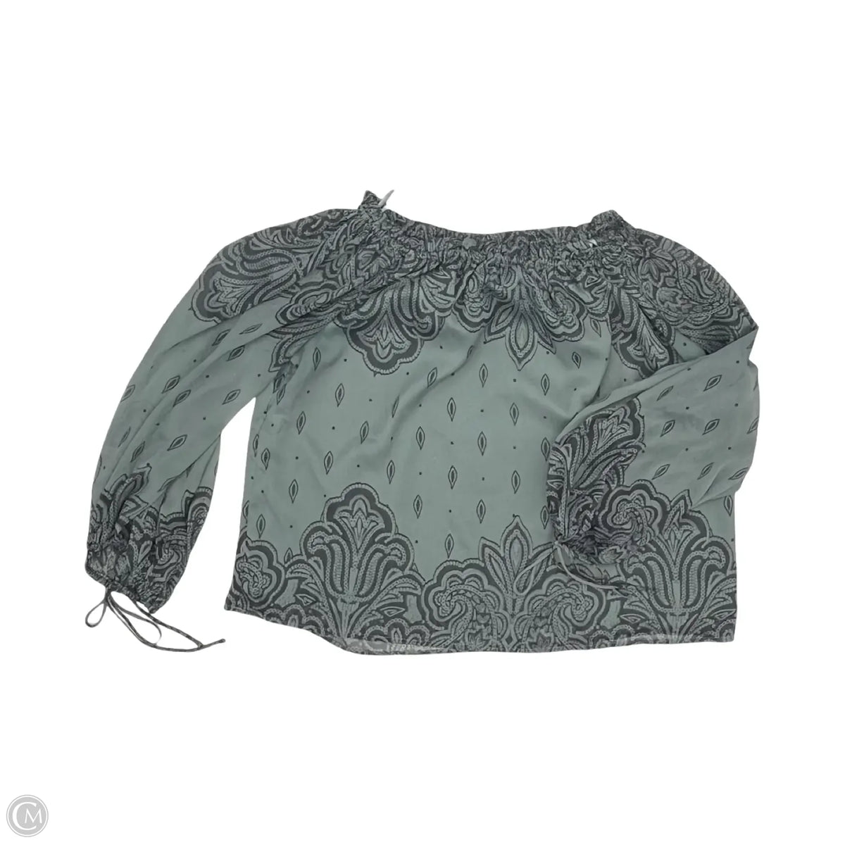 Blouse Long Sleeve By Loft In Green, Size: M