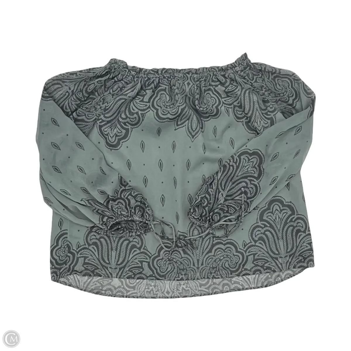 Blouse Long Sleeve By Loft In Green, Size: M