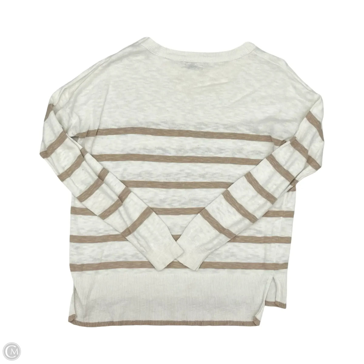 Sweater By Be Cool In Brown & Cream, Size: M