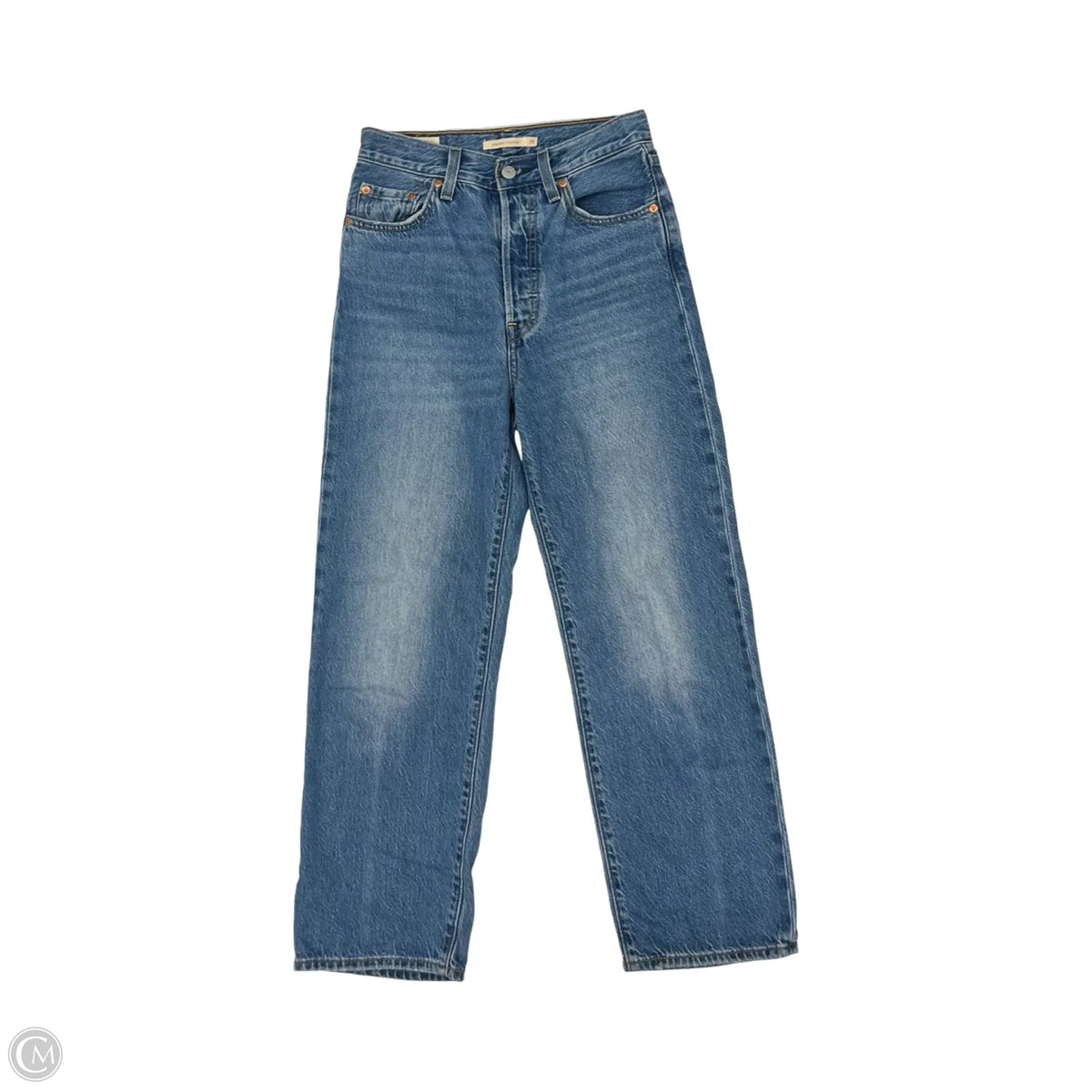 Jeans Straight By Levis In Blue Denim, Size: 2
