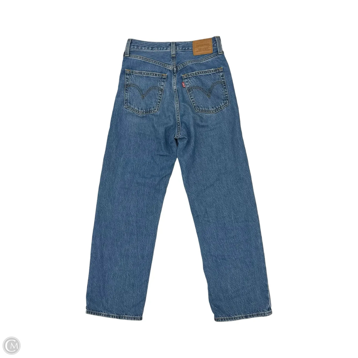 Jeans Straight By Levis In Blue Denim, Size: 2