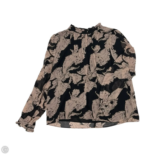 Blouse Long Sleeve By Melloday In Floral Print, Size: Xl
