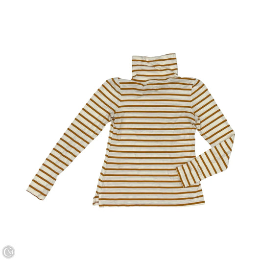Top Long Sleeve By Old Navy In Cream & Orange, Size: Xs