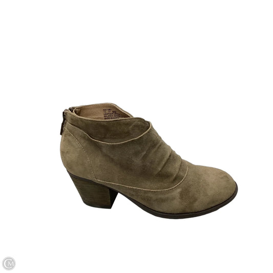 Boots Leather By Adam Tucker In Tan, Size: 6