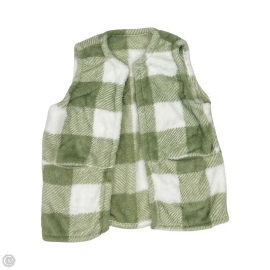 Vest Fleece By Cmf In Green & White, Size: 2x