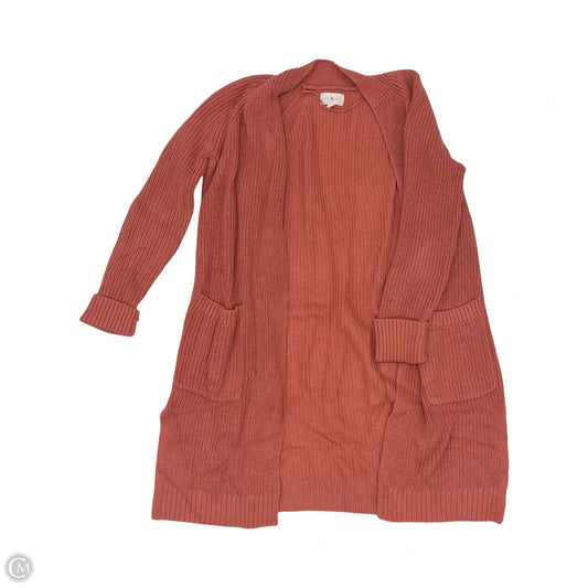 Sweater Cardigan By Lou And Grey In Orange, Size: Xs
