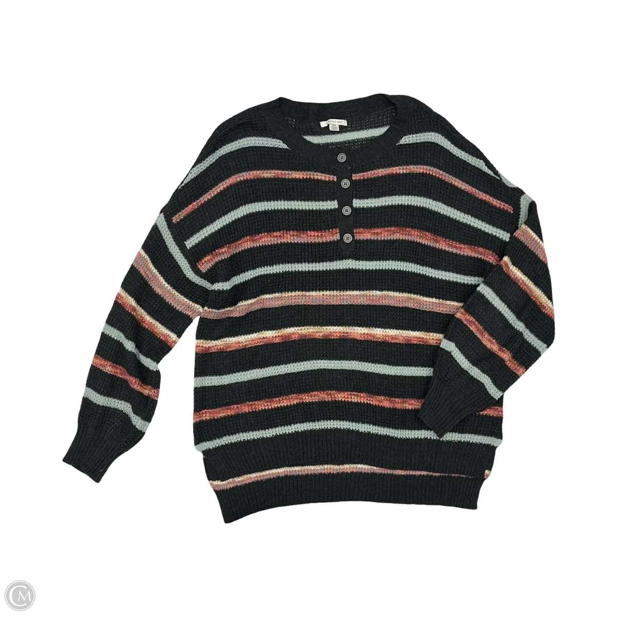Sweater By American Eagle In Striped Pattern, Size: M
