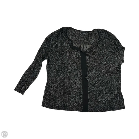 Top Long Sleeve By Sanctuary In Black & Silver, Size: 3x