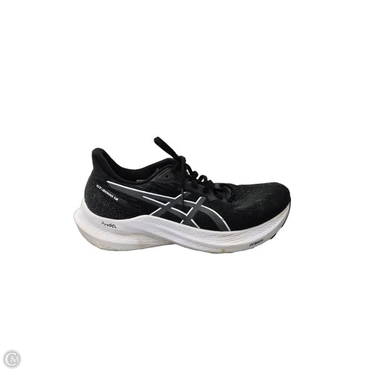 Shoes Athletic By Asics In Black & Cream, Size: 8