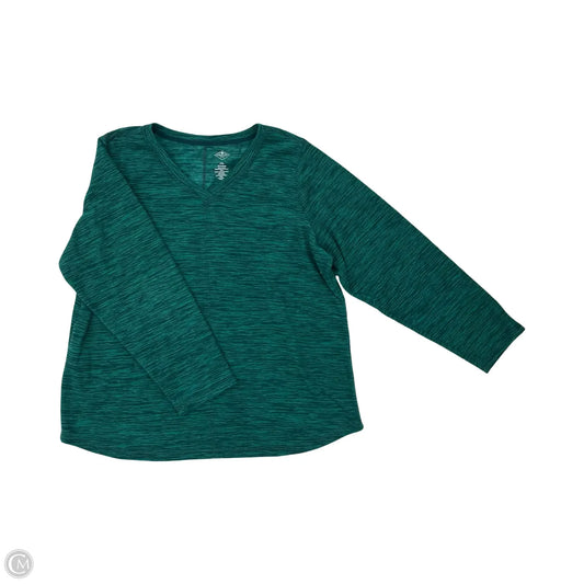 Top Long Sleeve By St Johns Bay In Green, Size: Xxl