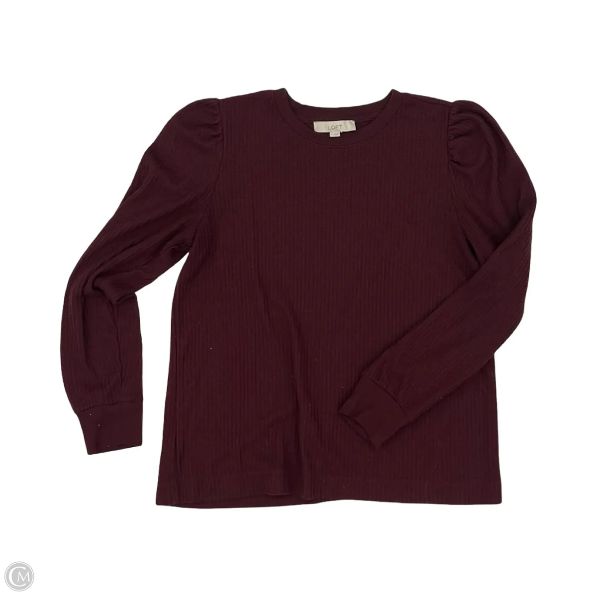 Top Long Sleeve By Loft In Red, Size: M