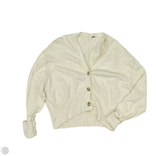 Sweater Cardigan By Free People In Cream, Size: S