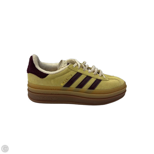 Shoes Sneakers By Adidas In Red & Yellow, Size: 7