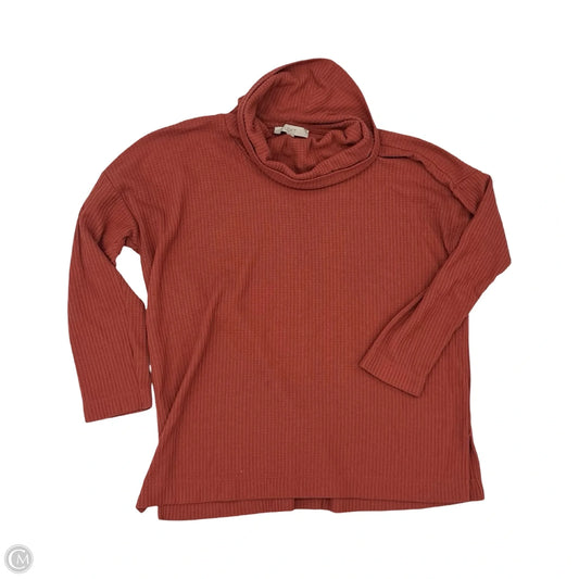Top Long Sleeve By Loft In Orange, Size: Xl
