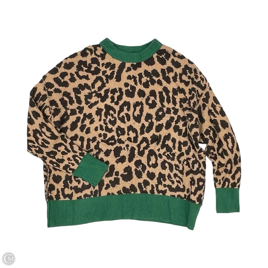 Sweater By Aerie In Leopard Print, Size: Xl
