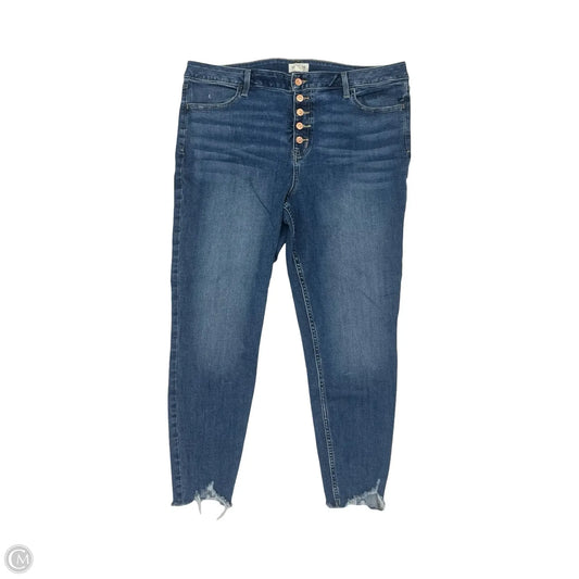 Jeans Skinny By Maurices In Blue Denim, Size: Xl