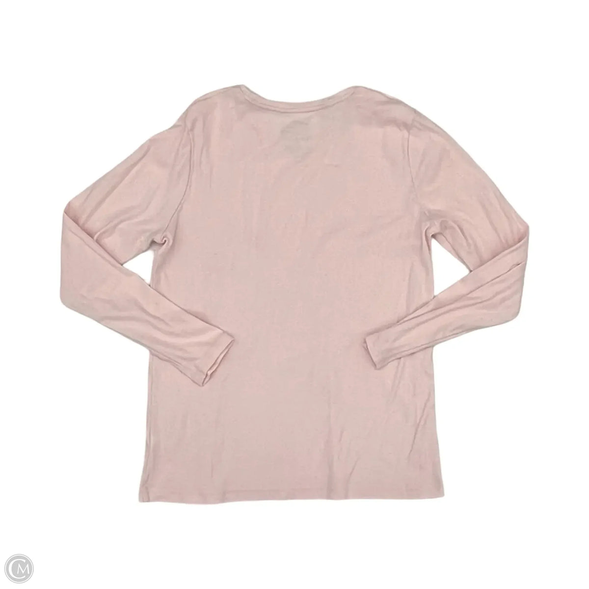 Top Long Sleeve Basic By Croft And Barrow In Pink, Size: M