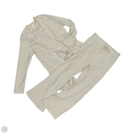 Pants Set 2pc By Fornia In Tan, Size: Xl