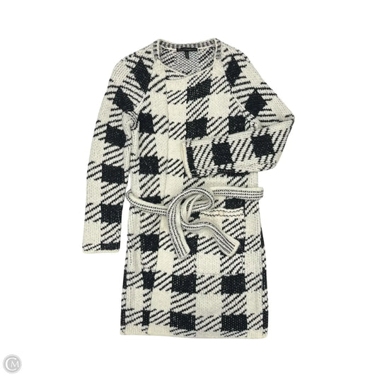 Sweater Cardigan By White House Black Market In Black & Cream, Size: M