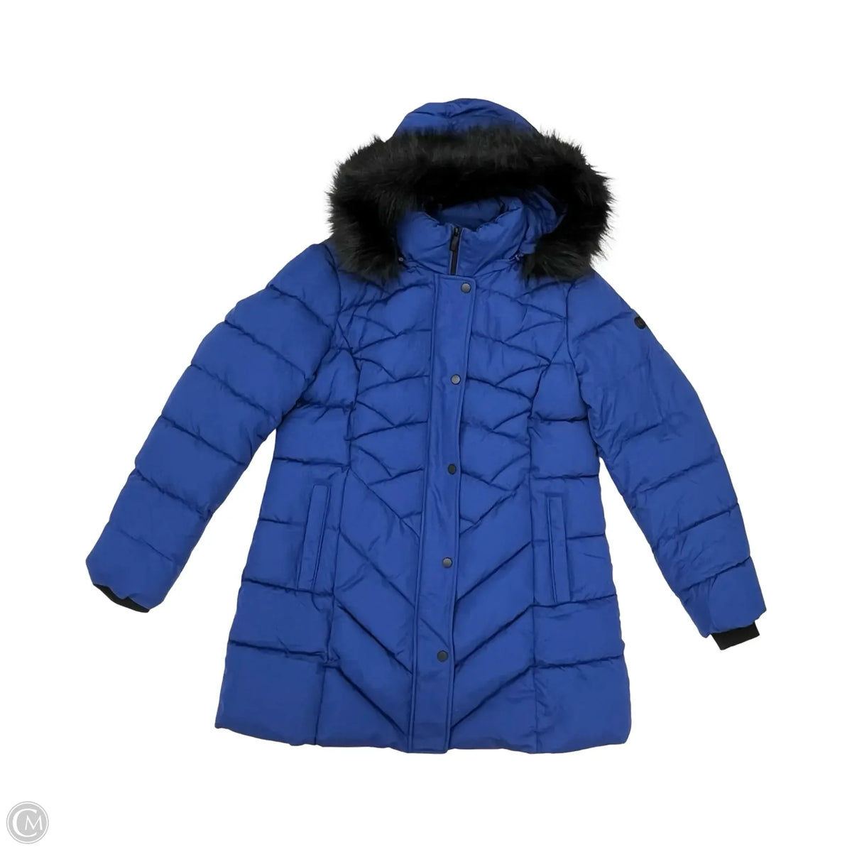Coat Puffer & Quilted By Cmc In Blue, Size: L